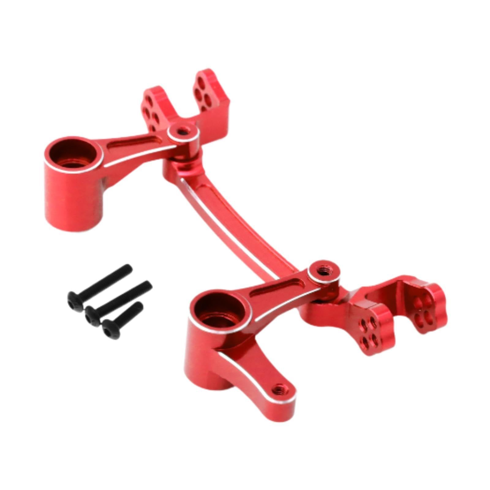 Dickly Lenkungsgruppe RC Auto Teile Grab Bar Leichtes Aluminiumlegierung Montage RC Car Model Accessoires Teile Teile, Rot von Dickly