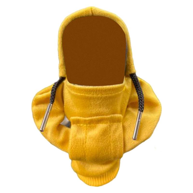 Dickly Schaltknauf-Abdeckung, Schalthebel-Hoodie-Abdeckung, Geschenk, lustige, niedliche, universelle Mode-Hoodies, weiches Auto-Innenzubehör für das Auto, GELB von Dickly