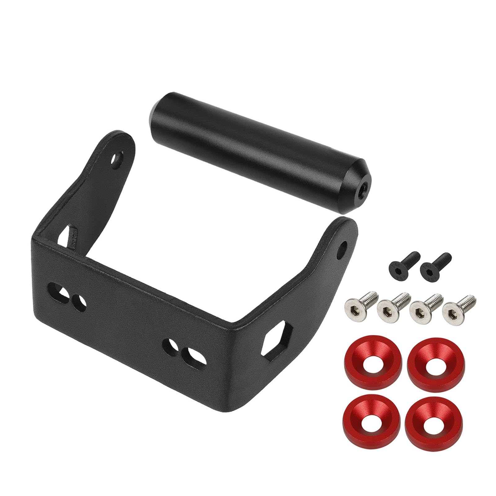 Dickly Universal Handle Kit Lenker Ersatz Scooter Zubehör für Modifikation, Schwarz mit Rot von Dickly