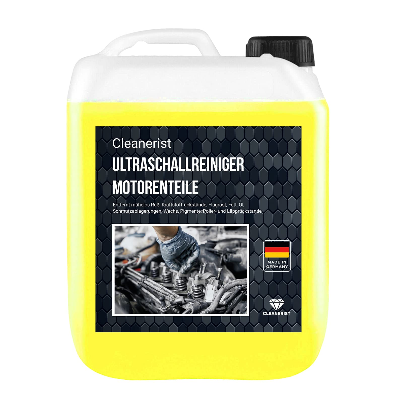 5 Liter Ultraschallreiniger AP03 Konzentrat für Motorenteile, RC-Motoren, Bremsen, Einspritzdüsen von Die Seifenblase