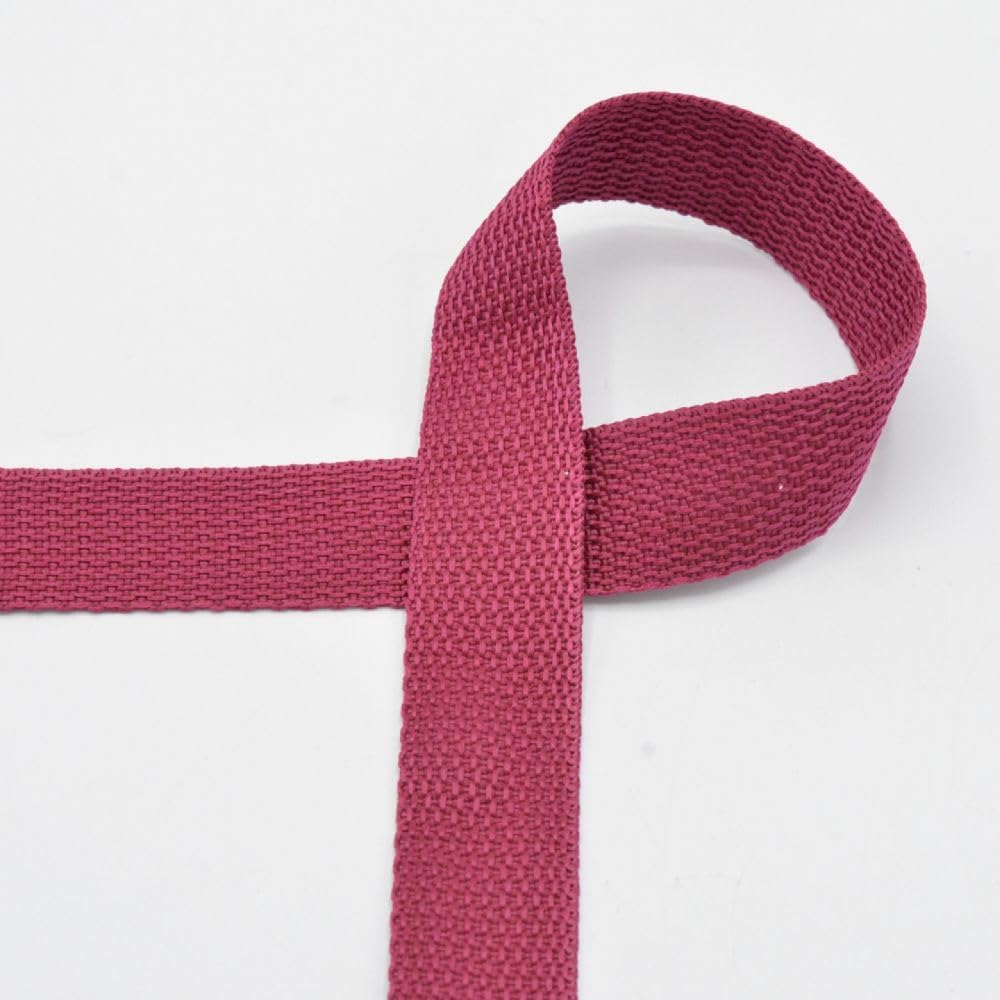 Gurtband | 25mm | Taschengurtband | Polyester | Meterware (Bordeaux) von Die Stofftante