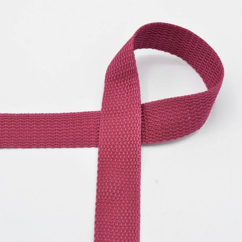 Gurtband | 25mm | Taschengurtband | Polyester | Meterware (Bordeaux) von Die Stofftante