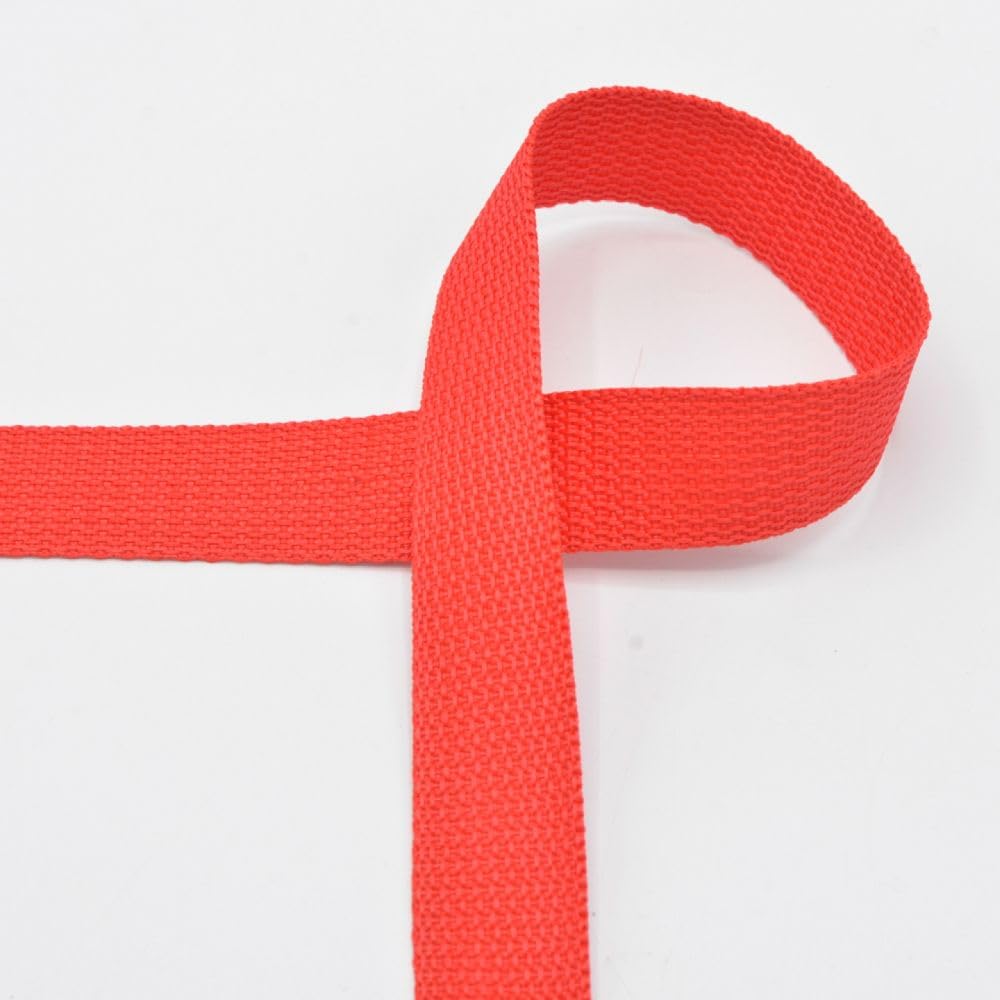 Gurtband | 25mm | Taschengurtband | Polyester | Meterware (rot) von Die Stofftante