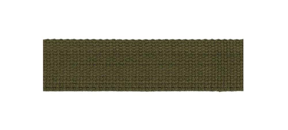 Gurtband 40mm für Taschen | Taschengurtband | 100% Baumwolle | viele Farben | Meterware (Khaki) von Die Stofftante