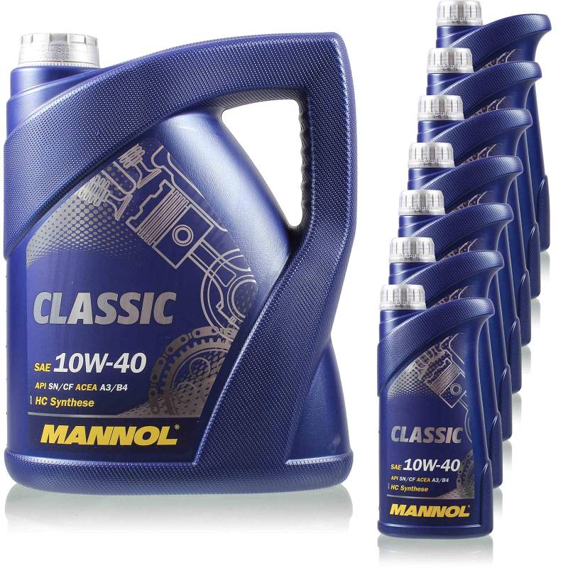 12 Liter Original MANNOL Motoröl Classic 10W-40 Engine Oil Öl 11192930 von Diederichs