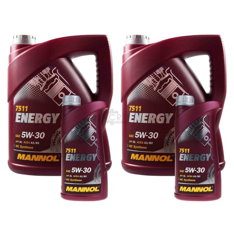 12 Liter Original MANNOL Motoröl Energy 5W-30 API SL Engine Oil Öl 11193092 von Diederichs