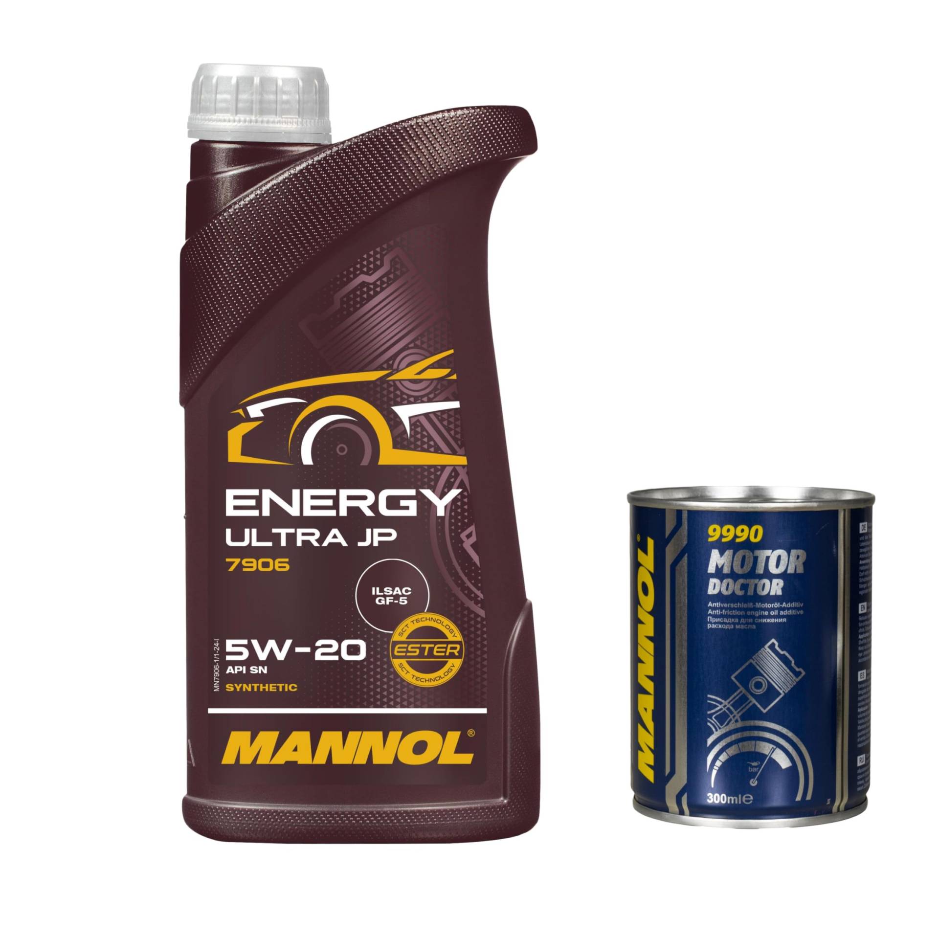 1L Motoröl MANNOL Energy Ultra JP 5W-20 1x MANNOL Motor Doctor ADDITIV von Diederichs