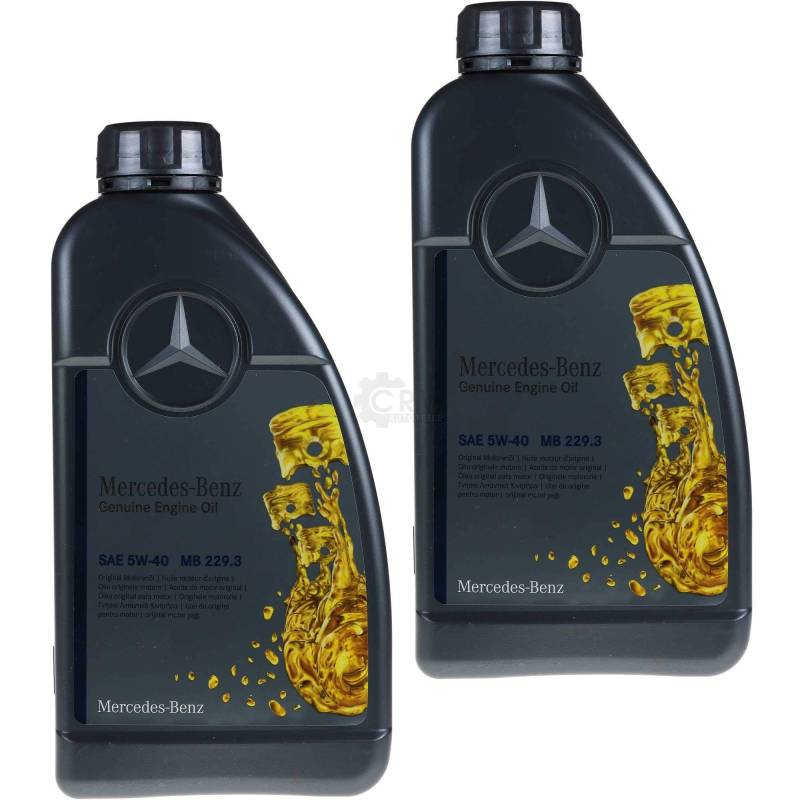 2x 1Liter PKW Synthetic Mercedes Benz Original MB 229.3 Motoröl 5W-40 von Diederichs