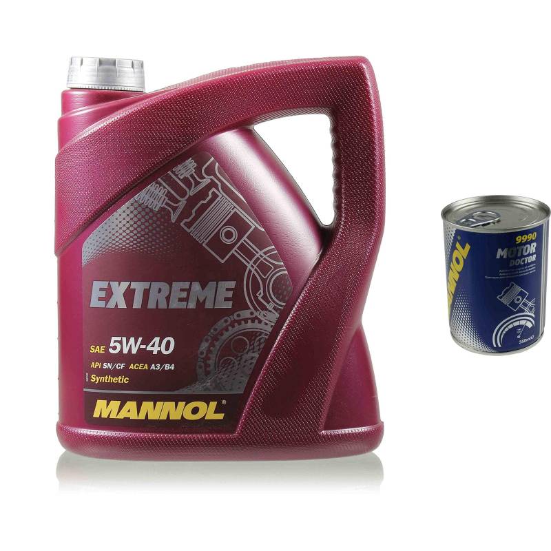 4L Motoröl MANNOL Extreme 5W-40 1x Motor Doctor ADDITIV von Diederichs