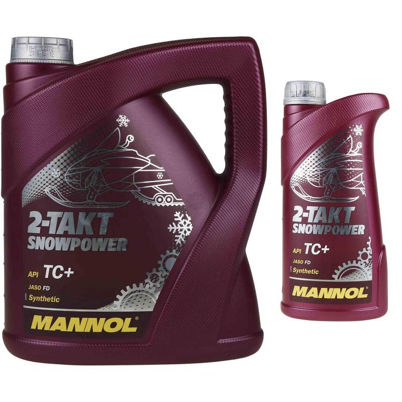 5 Liter Original MANNOL Schneemobilöl Motoröl 2-Takt Snowpower API TC+ Mischöl von Diederichs