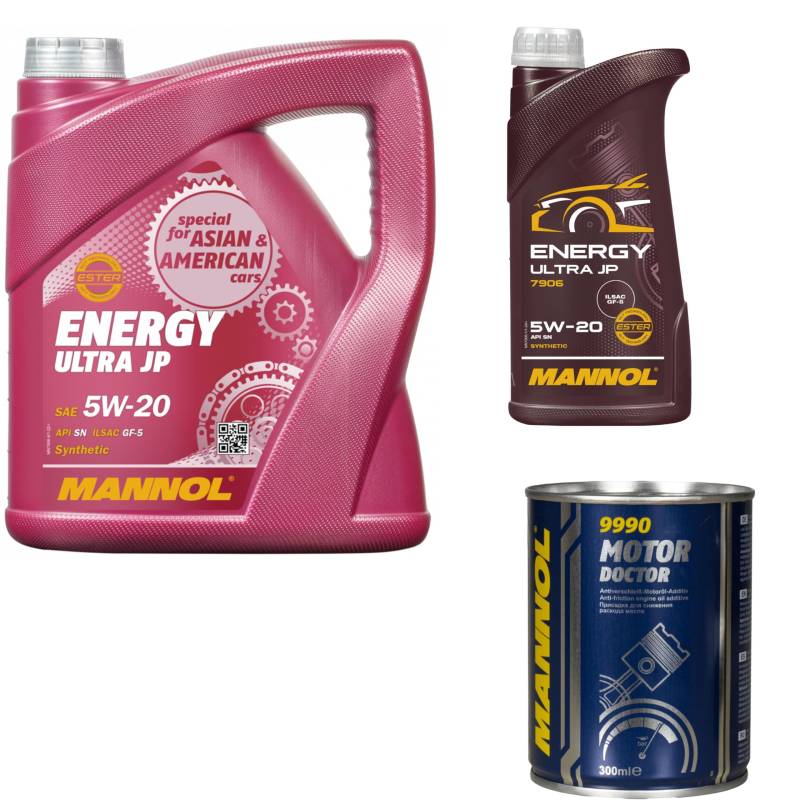 5L Motoröl MANNOL Energy Ultra JP 5W-20 1x MANNOL Motor Doctor ADDITIV von Diederichs