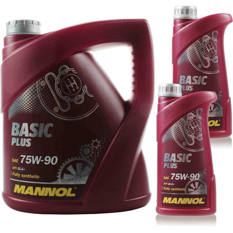 6 Liter Original MANNOL Getriebeöl Basic Plus 75W-90 API GL 4+ Gear Oil von Diederichs