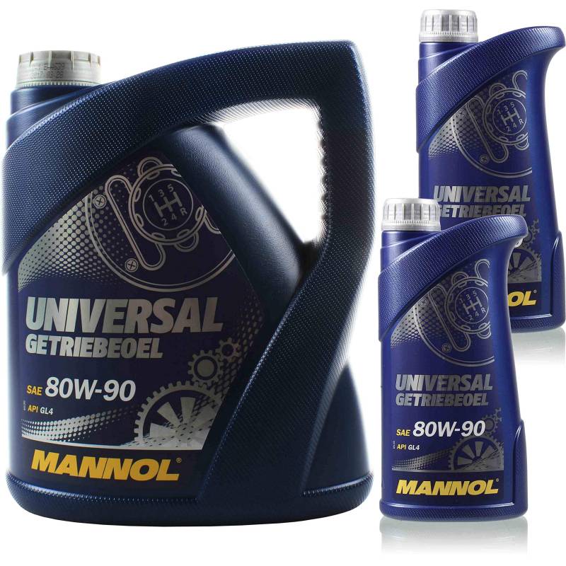 6 Liter Original MANNOL Getriebeöl UNIVERSAL Getriebeoel 80W-90 API GL 4 von Diederichs