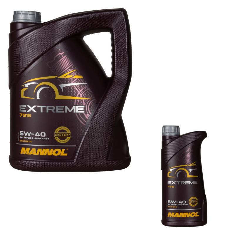 6 Liter Original MANNOL Motoröl Extreme 5W-40 API SN/CF Öl von Diederichs