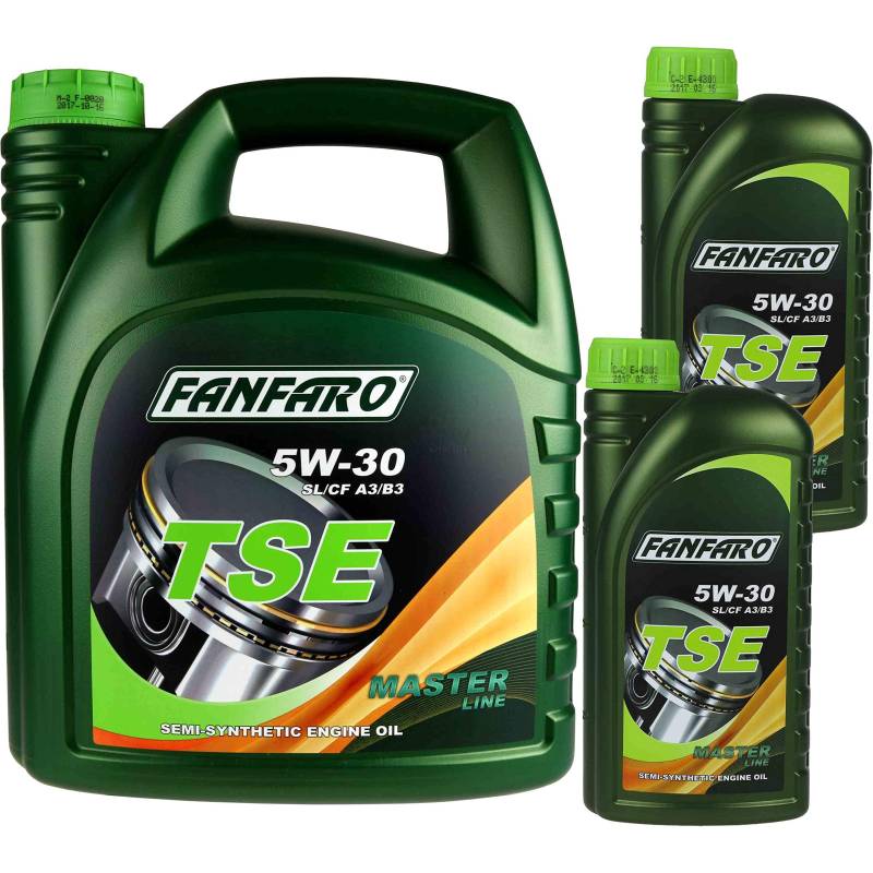 6 Liter Orignal FANFARO TSE 5W-30 API SL/CF Motoröl Engine Oil Öl 11191628 von Diederichs