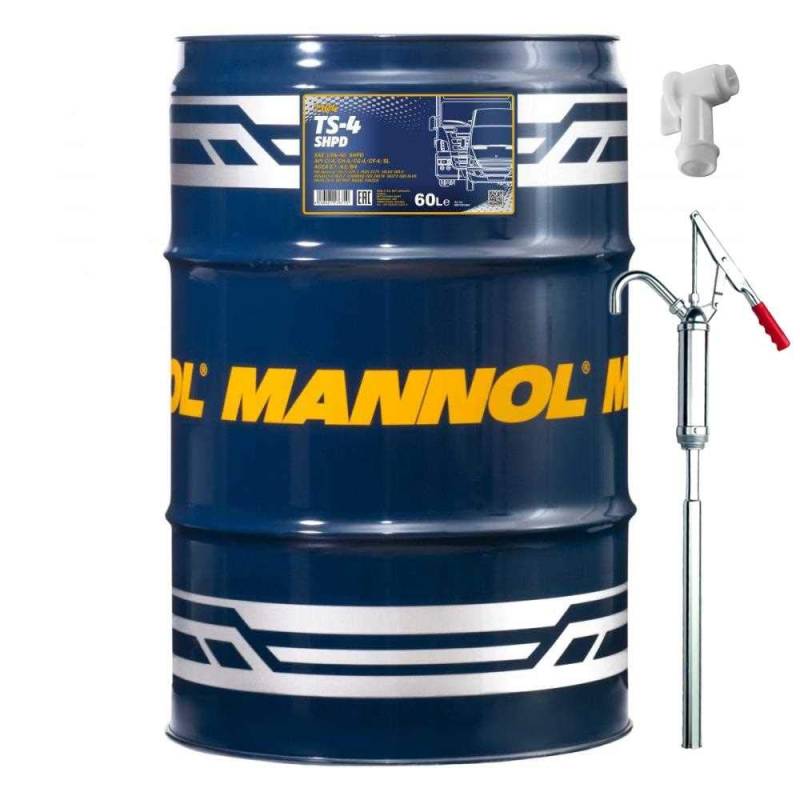 60L Orignal MANNOL Motoröl TS-4 SHPD 15W-40 API Engine Oil Öl LKW Busse Hahn SHPD SAE 15W-40 API CI-4/CH-4/CG-4/CF-4/CF/SL ACEA E7/A3/B4 CUMMINS CES 20078 DEUTZ DQC-III-05 DETROIT von Diederichs