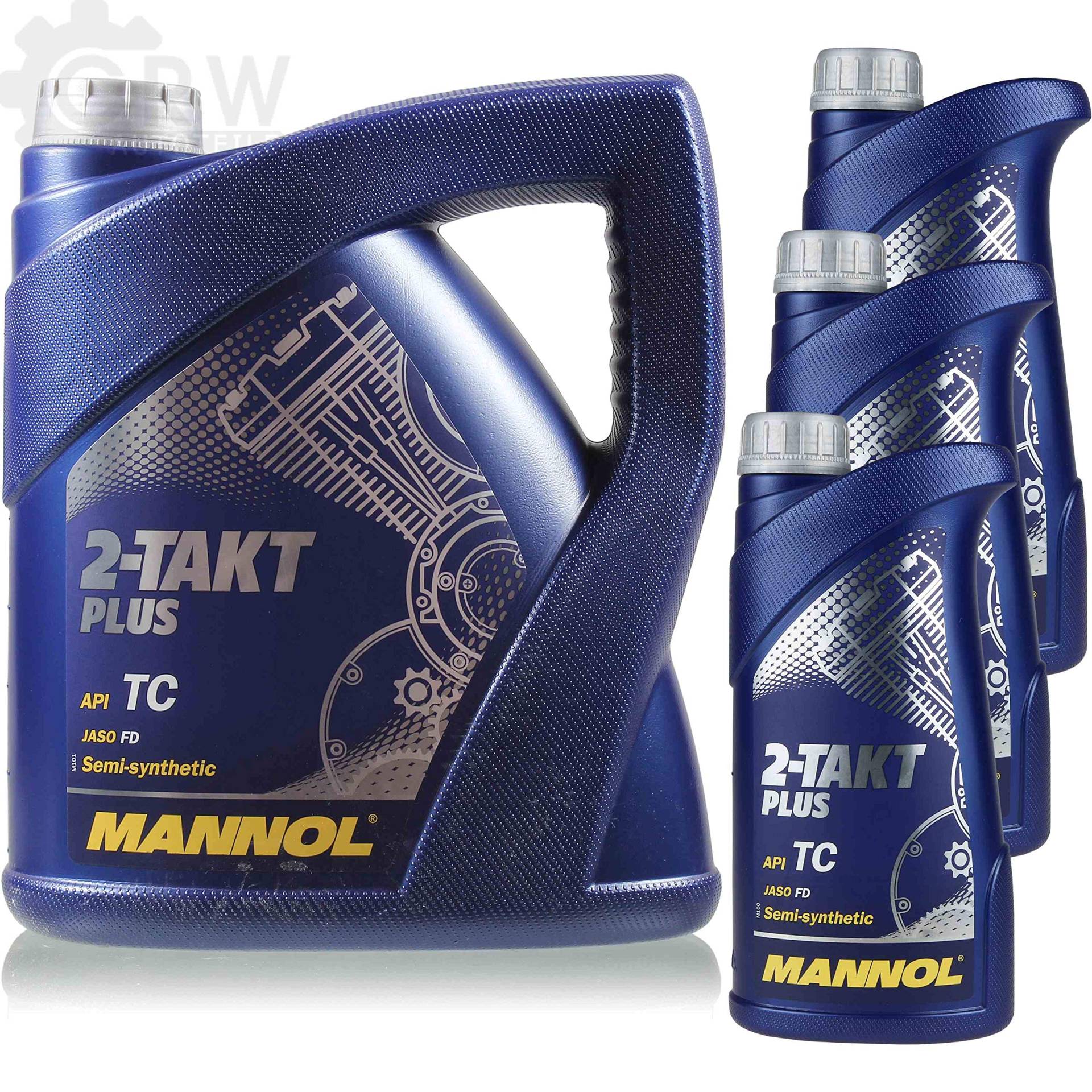 7 Liter MANNOL 2-Takt Plus API TC Öl Motorradöl Scooter MN7204-1 Teilsynthetisch von Diederichs