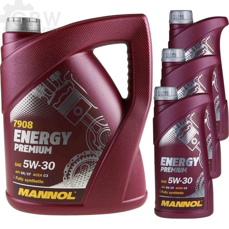 8 Liter Original MANNOL Energy Premium 5W-30 API SN/CF Motoröl Engine Oil Öl von Diederichs