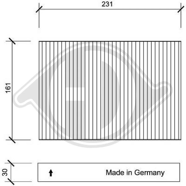 Filter, Innenraumluft Diederichs DCI0043 von Diederichs