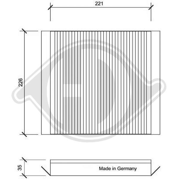 Filter, Innenraumluft Diederichs DCI0076 von Diederichs