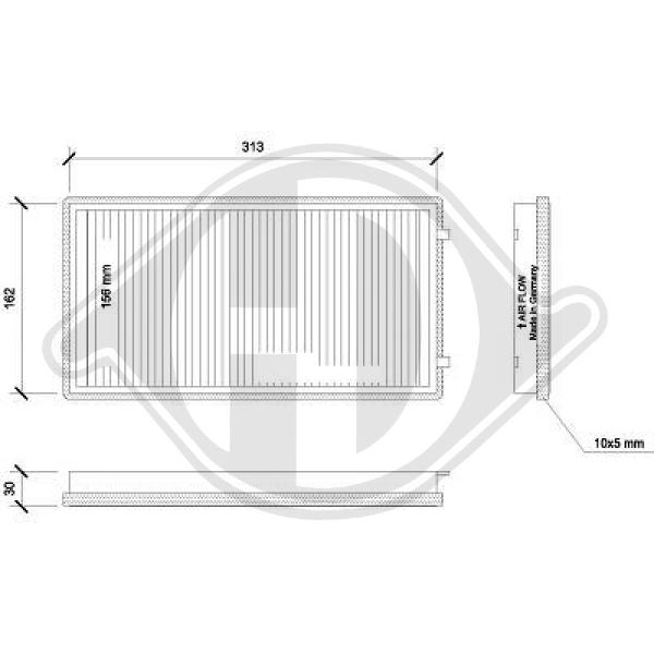 Filter, Innenraumluft Diederichs DCI0093S von Diederichs