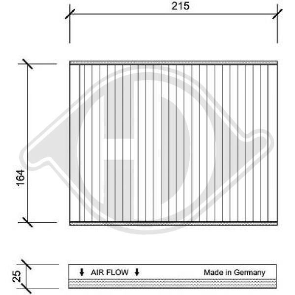 Filter, Innenraumluft Diederichs DCI0107 von Diederichs