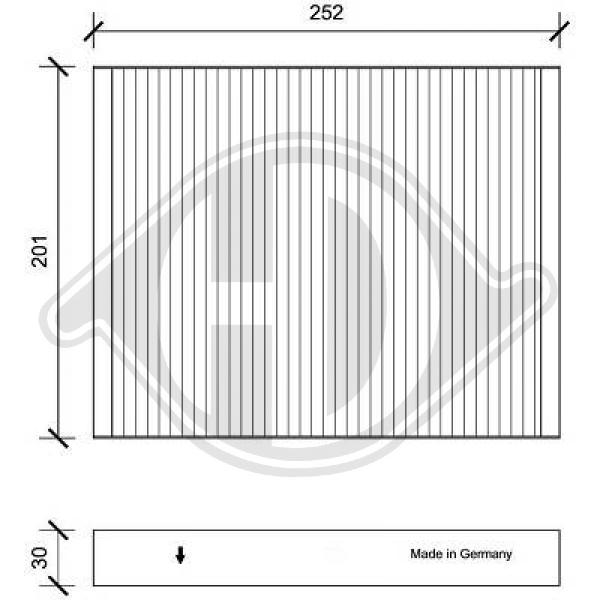 Filter, Innenraumluft Diederichs DCI0220 von Diederichs