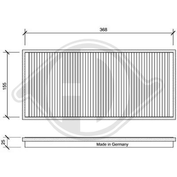 Filter, Innenraumluft Diederichs DCI1025 von Diederichs