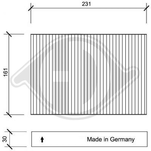 Filter, Innenraumluft Diederichs DCI1043 von Diederichs