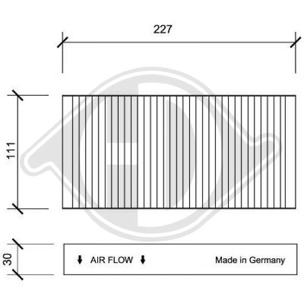 Filter, Innenraumluft Diederichs DCI1088S von Diederichs