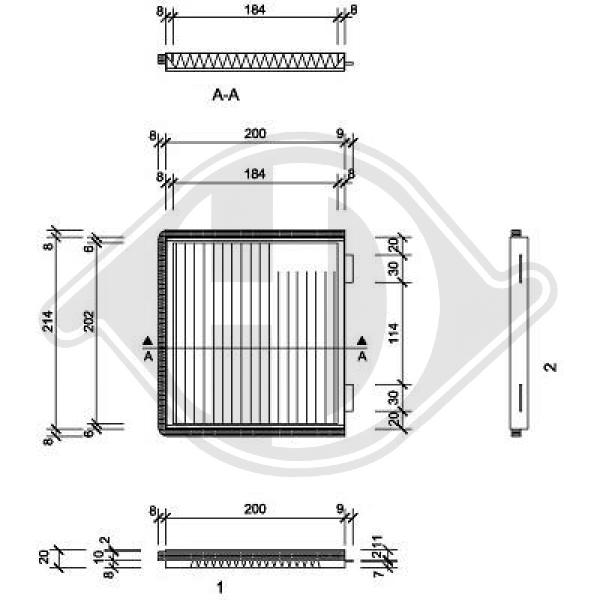 Filter, Innenraumluft Diederichs DCI1098 von Diederichs