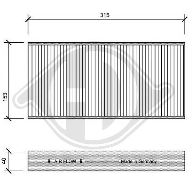 Filter, Innenraumluft Diederichs DCI1112 von Diederichs