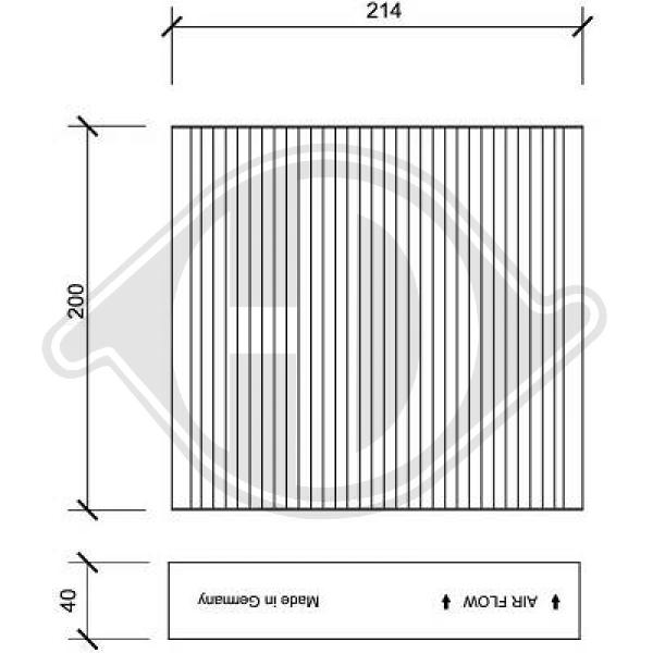 Filter, Innenraumluft Diederichs DCI1137 von Diederichs