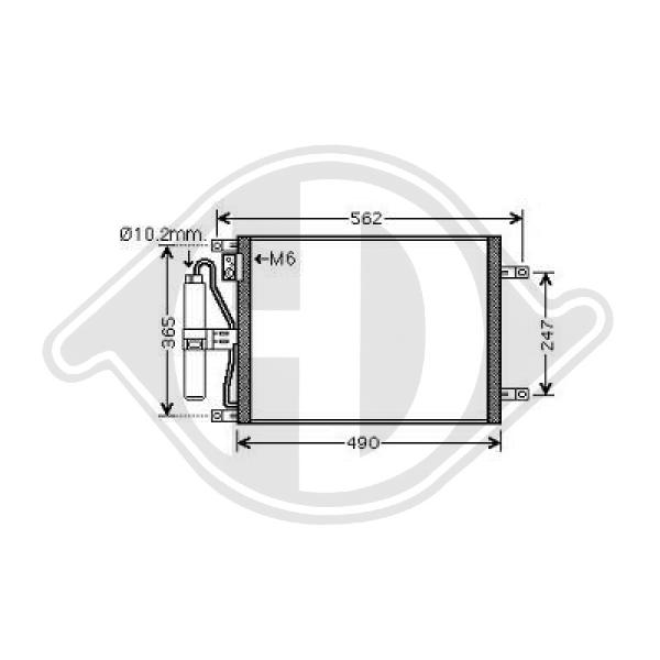 Kondensator, Klimaanlage Diederichs DCC1111 von Diederichs