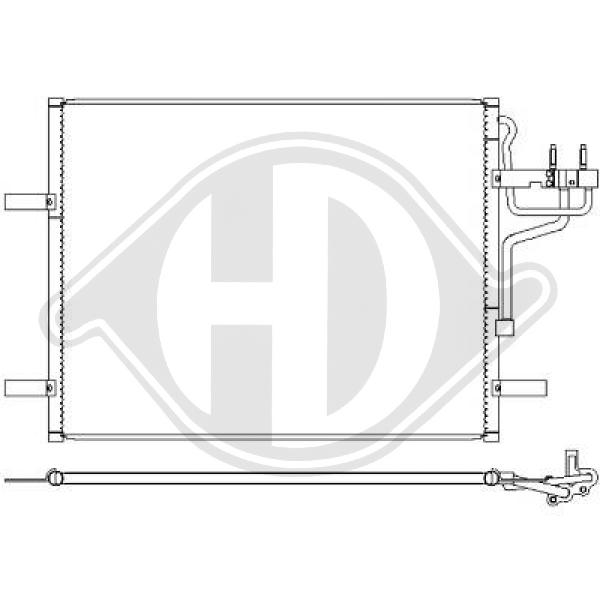 Kondensator, Klimaanlage Diederichs DCC1180 von Diederichs