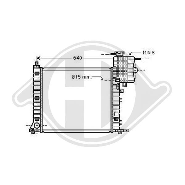 Kühler, Motorkühlung Diederichs DCM2402 von Diederichs