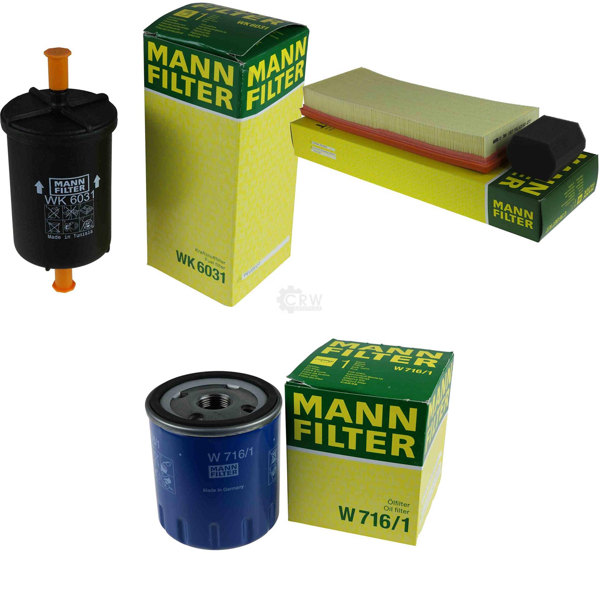 Diederichs MANN-FILTER Inspektions Set: Luftfilter, Ölfilter, Kraftstofffilter für Auto, LKW, Traktor & mehr - Filter Set von Diederichs