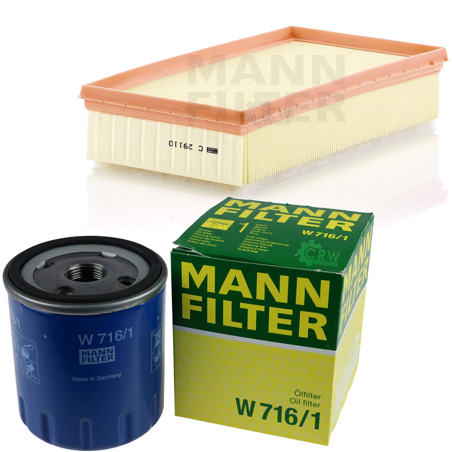 MANN-FILTER Inspektions Set Inspektionspaket Luftfilter Ölfilter von Diederichs