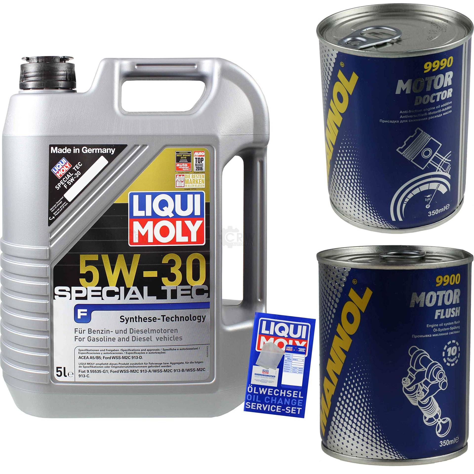 5L Liqui Moly Special Tec F 5W-30 MANNOL Motor Flush Motor Doctor 11654229 von Diederichs