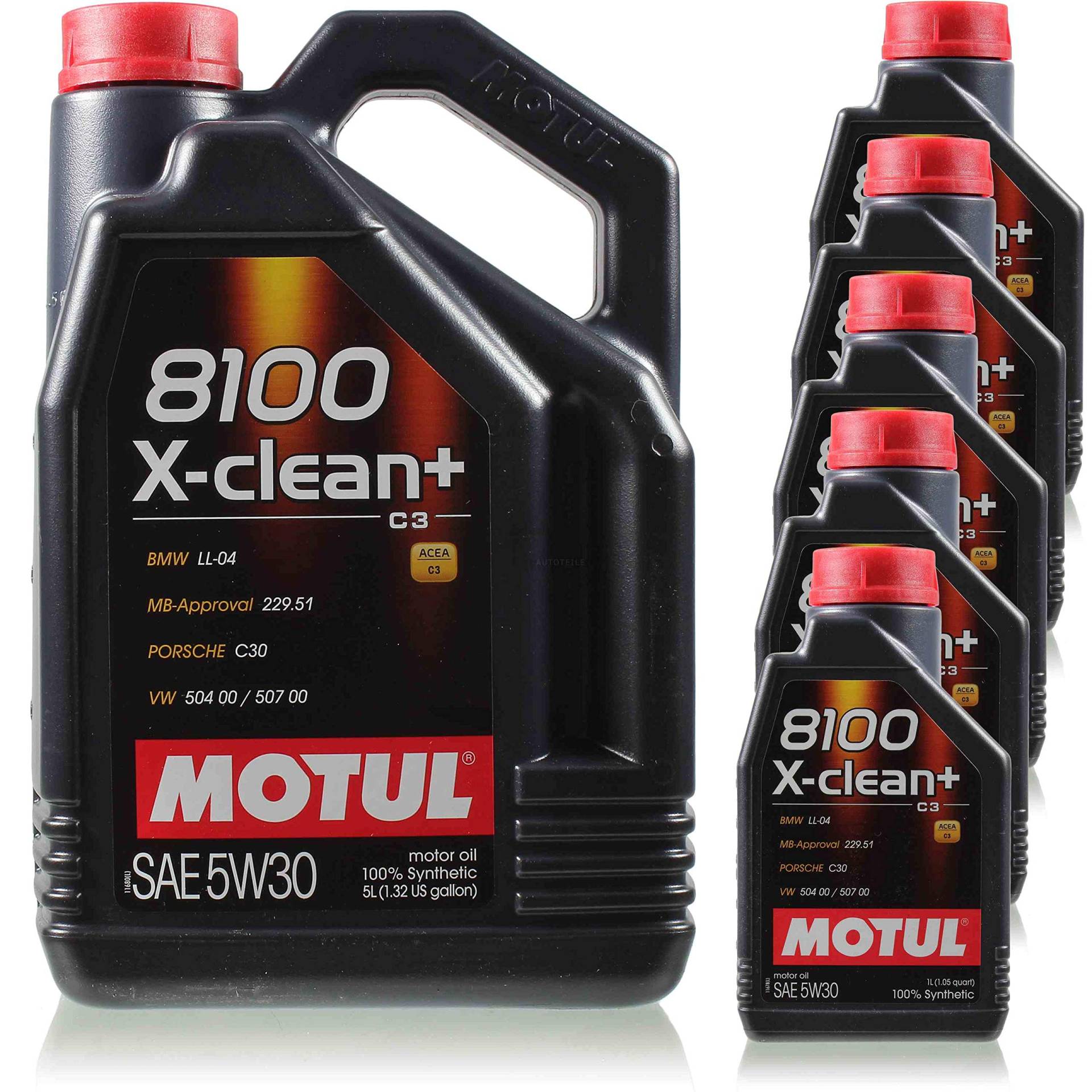 QR-PARTS 69986124 10 Liter Original 106376 Motul 8100 X-clean+ 5W30 Öl Motoröl von Diederichs