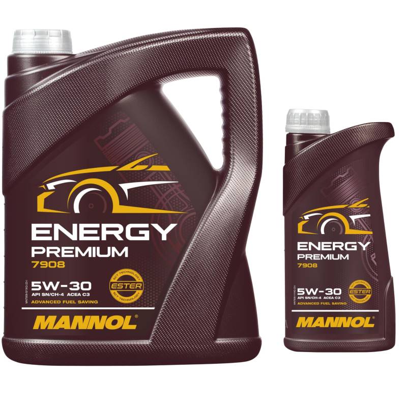 QR-PARTS 69988604 6 Liter Original MANNOL Energy Premium 5W-30 API SN/CF Motoröl Engine Oil Öl von Diederichs