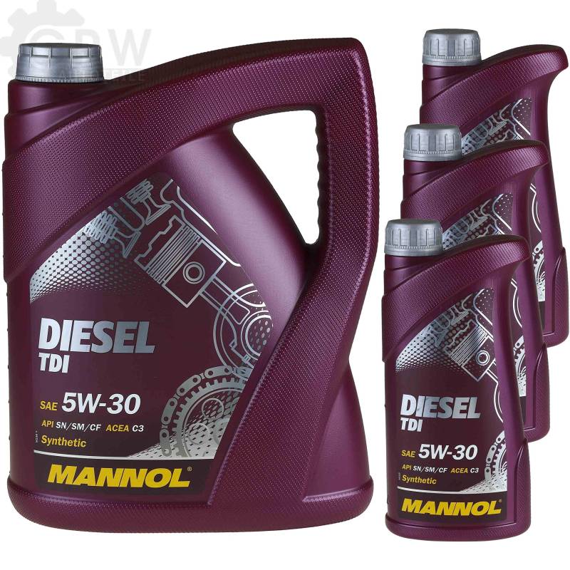 QR-PARTS 69989263 8 Liter Original MANNOL Motoröl Diesel TDI 5W-30 Engine Oil Öl von Diederichs