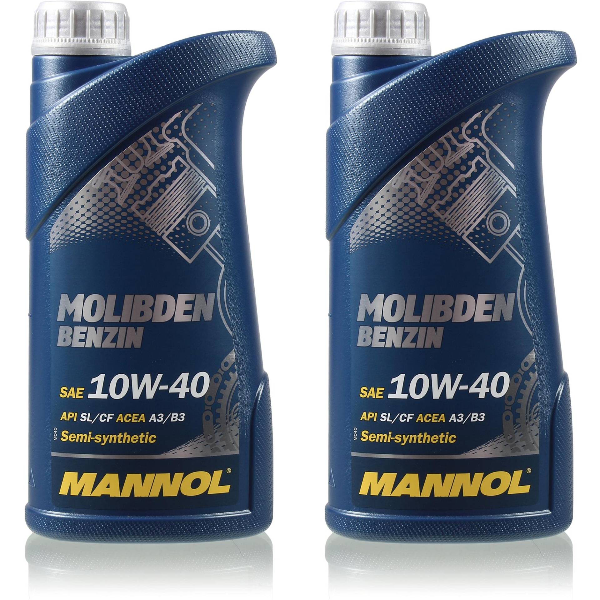 QR-Parts Set 85447151 MN7505-1 2L Original MANNOL Molibden Benzin 10W-40 API SL/CF Öl Motoröl von Diederichs