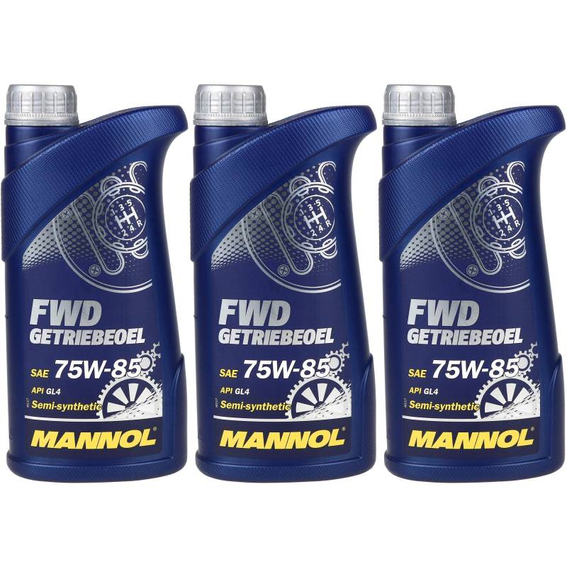 QR-Parts Set 85447197 MN8101-1 3x1 Liter Original MANNOL Getriebeöl FWD Getriebeoel 75W-85 API GL 4 von Diederichs