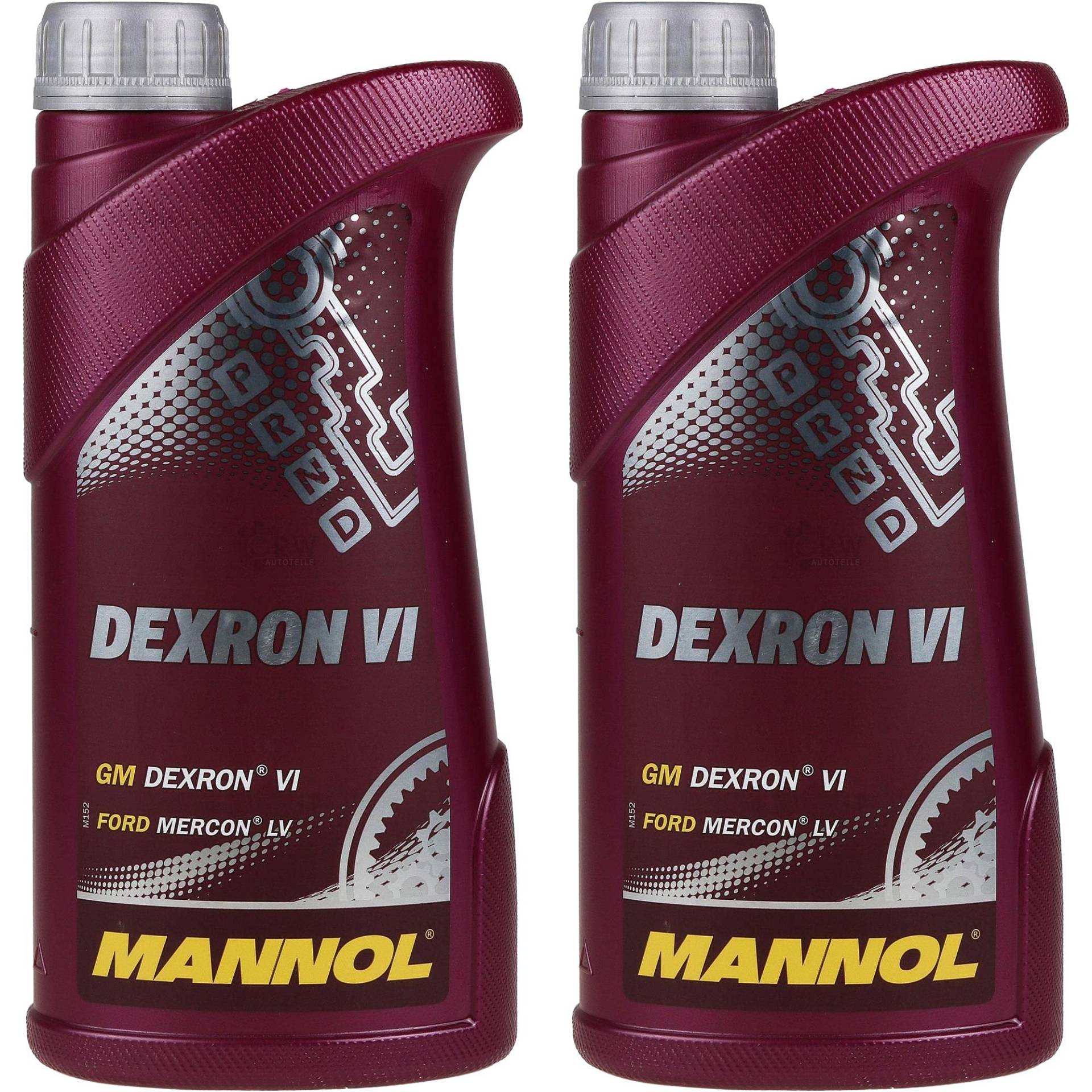 QR-Parts Set 85449212 MN8207-1 2x1 Liter Original MANNOL Getriebeöl Dexron VI Gear Oil Automatikgetriebeöl von Diederichs