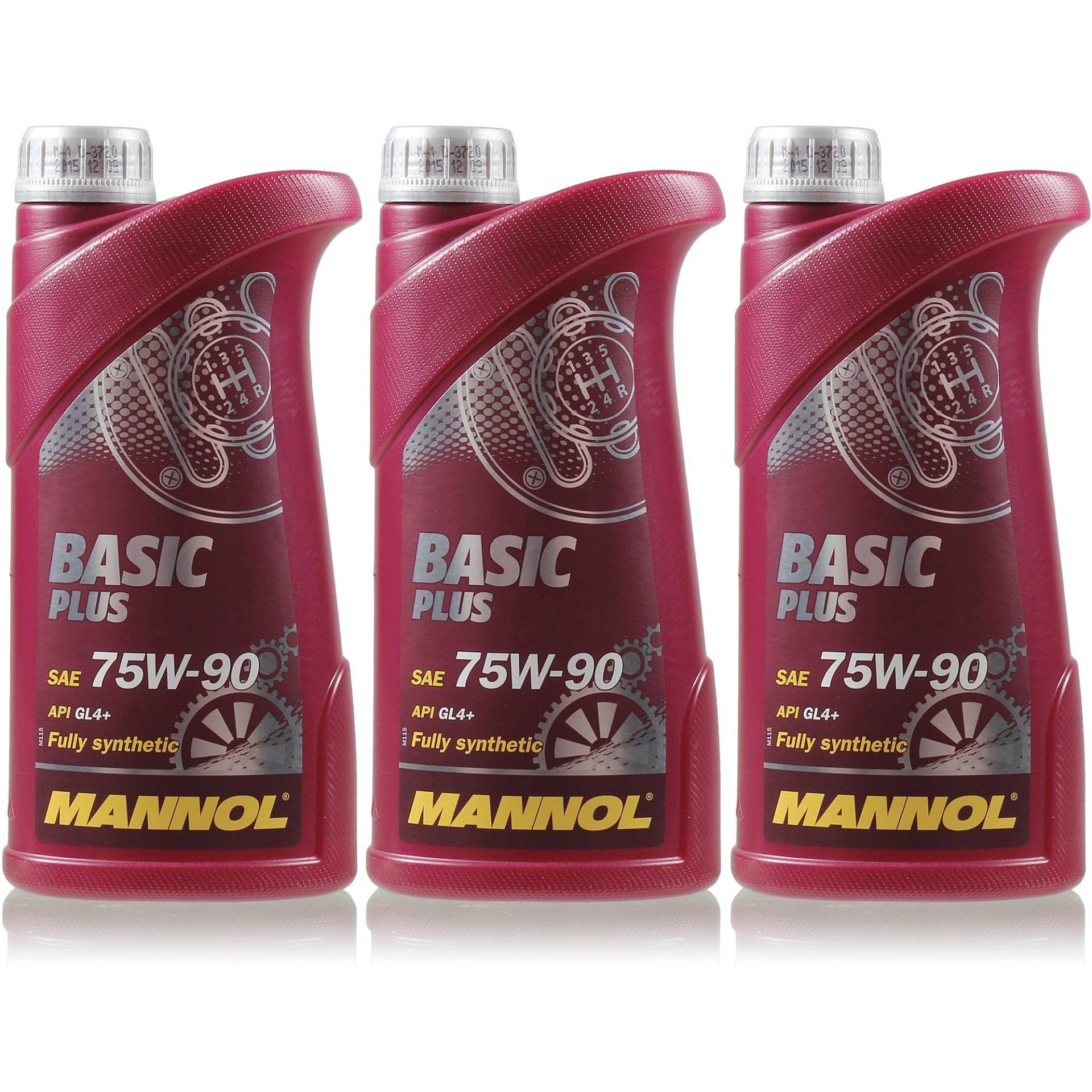 QR-Parts Set 85459066 MN8108-1 3L Original MANNOL Basic Plus 75W-90 API GL 4+ Öl Getriebeöl von Diederichs