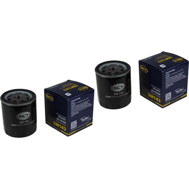 QR-Parts Set 85463557 SM 143 2xOriginal SCT Ölfilter Oil Filter von Diederichs