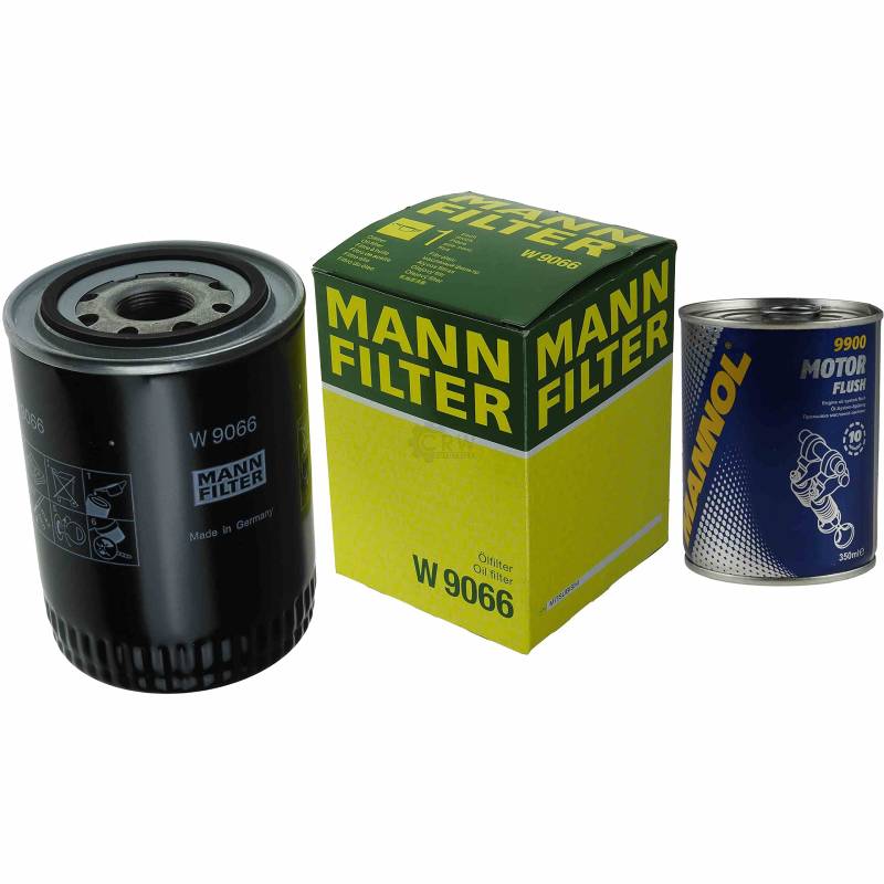 QR-Parts Set 85473163 W 9066 9900 Original MANN Ölfilter + SCT Motor Flush Motorspülung von Diederichs