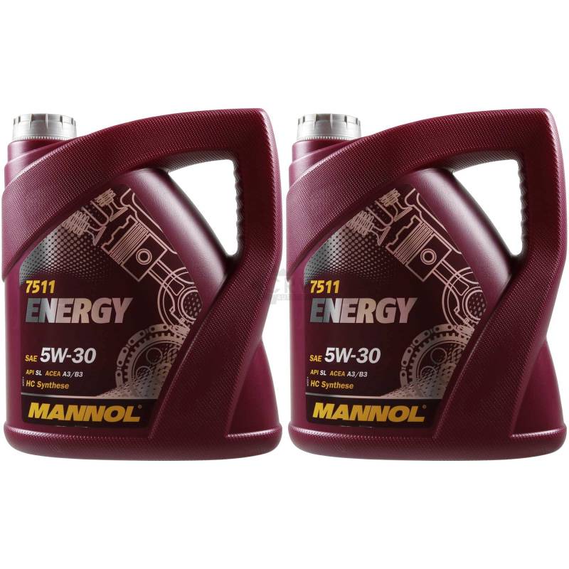 QR-Parts Set 85476903 MN7511-4 2x 4 Liter Original MANNOL Motoröl Energy 5W-30 API SL/CF Engine Oil Öl von Diederichs