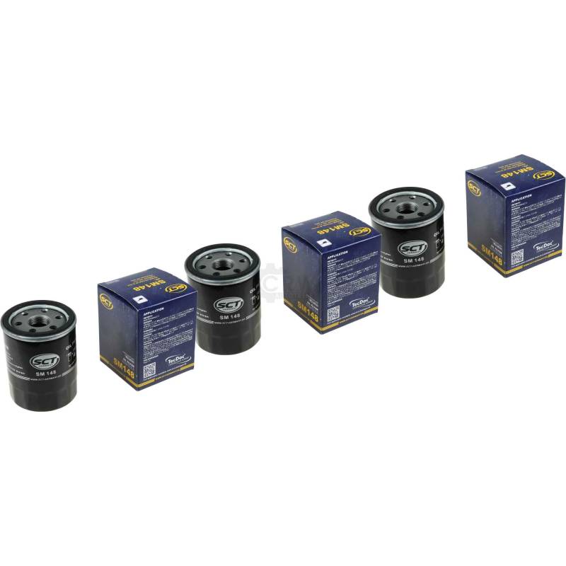 QR-Parts Set 85496927 SM 148 3xOriginal SCT Ölfilter Oil Filter von Diederichs